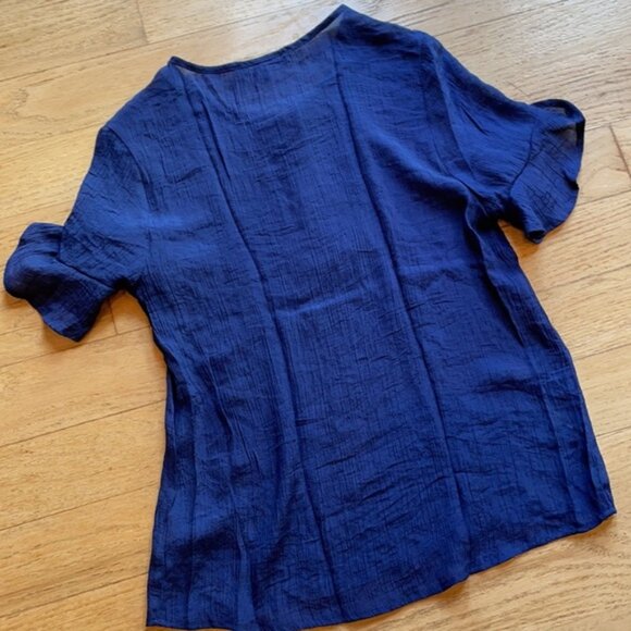 Harve Bernard short sleeve blue top size medium - Picture 6 of 6